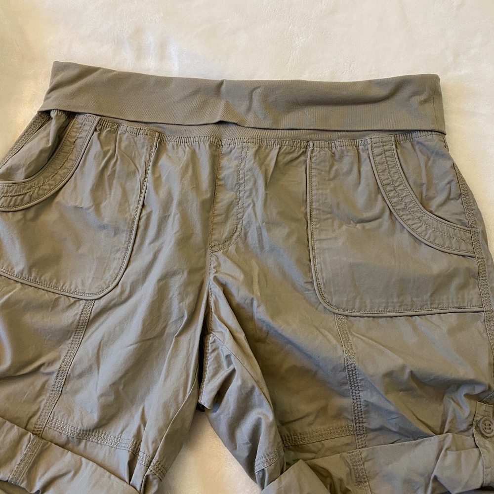 Calvin Klein Performance Women's Woven Rollover-Waist Shorts - Picture 6 of 6
